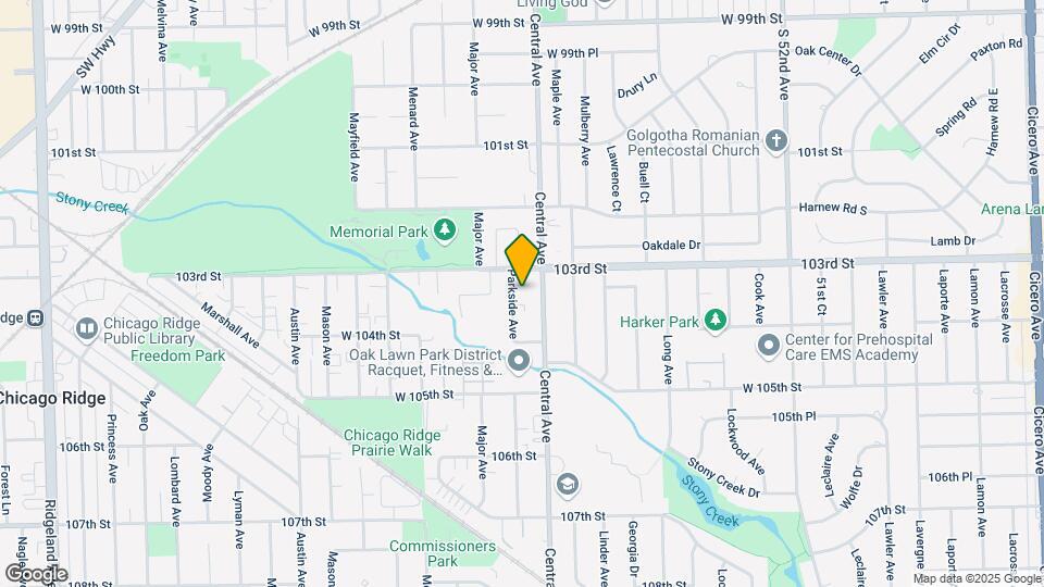10315 S Parkside Ave Mapa y Detalles de la Ubicación