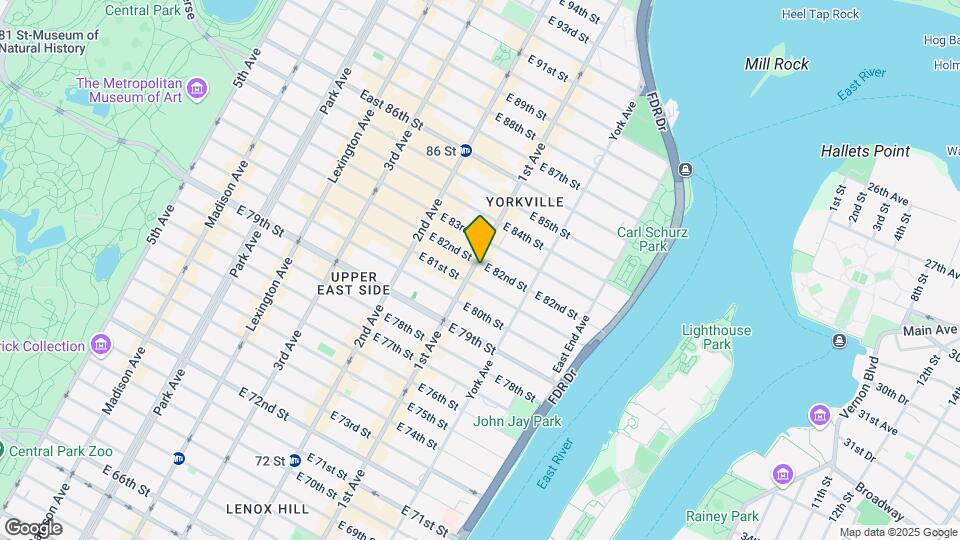 1574 1st Ave Mapa y Detalles de la Ubicación