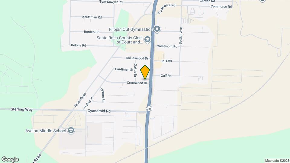 5682 Crestwood Dr Map and Location Details