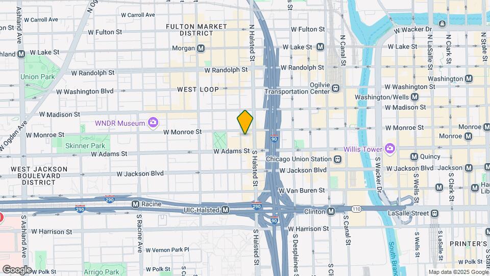 125 S Green St, Unit 302A Map and Location Details