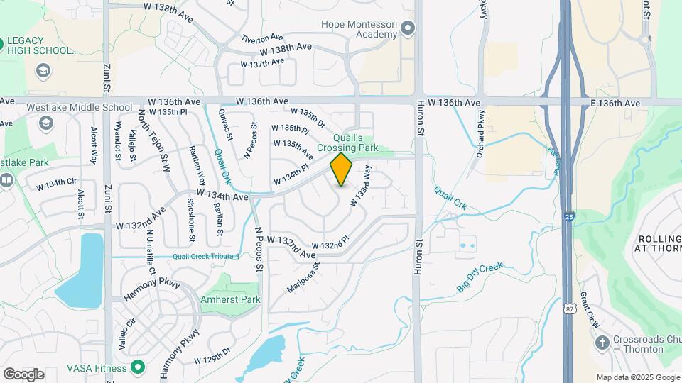 1248 W 133rd Cir Map and Location Details