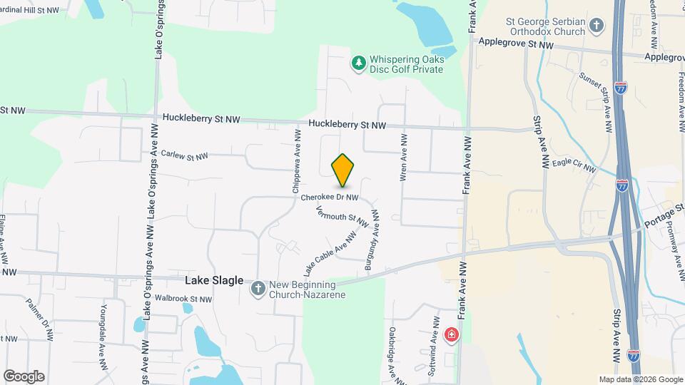 5405 Cherokee Dr NW Map and Location Details