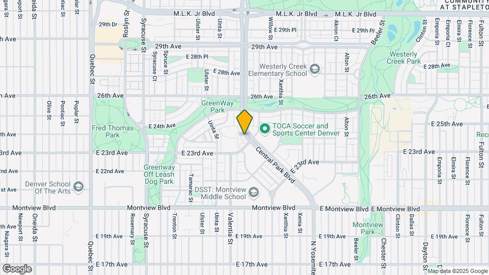 2419 Central Park Blvd Map and Location Details