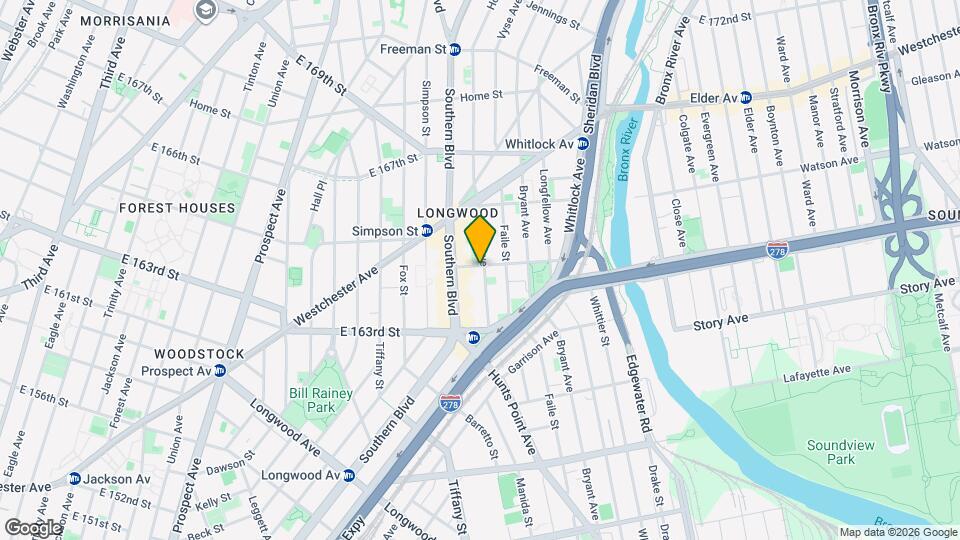 951 Hoe Ave, Unit 3 Map and Location Details