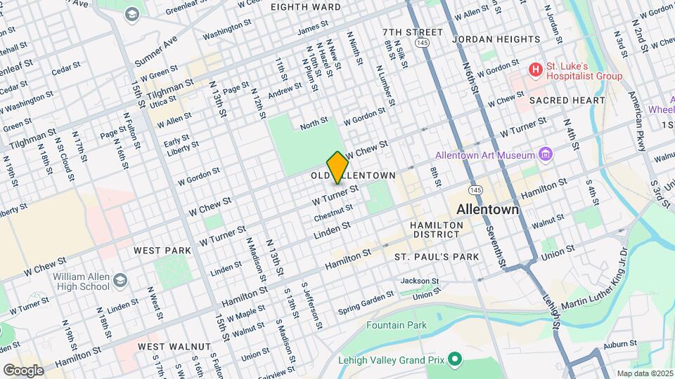1037 W Turner St Map and Location Details