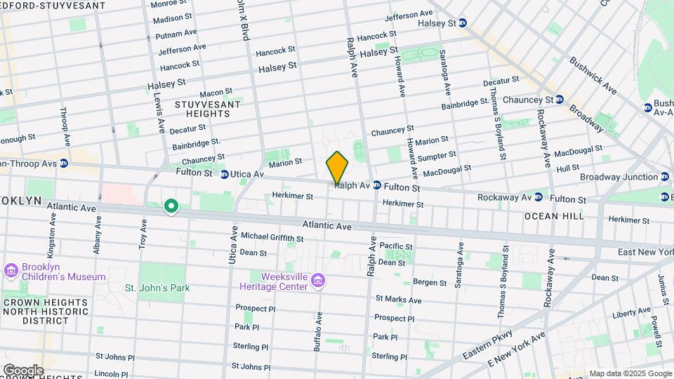 1882 Fulton St Mapa y Detalles de la Ubicación