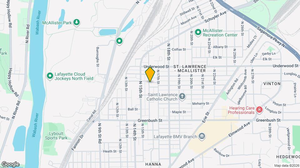 1601 Hart St Map and Location Details