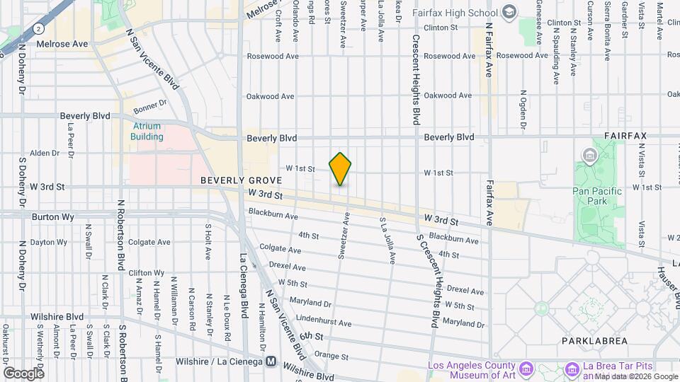 133 Sweetzer Ave Map and Location Details