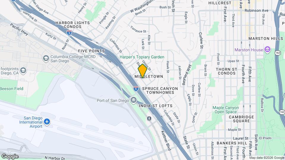 3366 Columbia St Map and Location Details