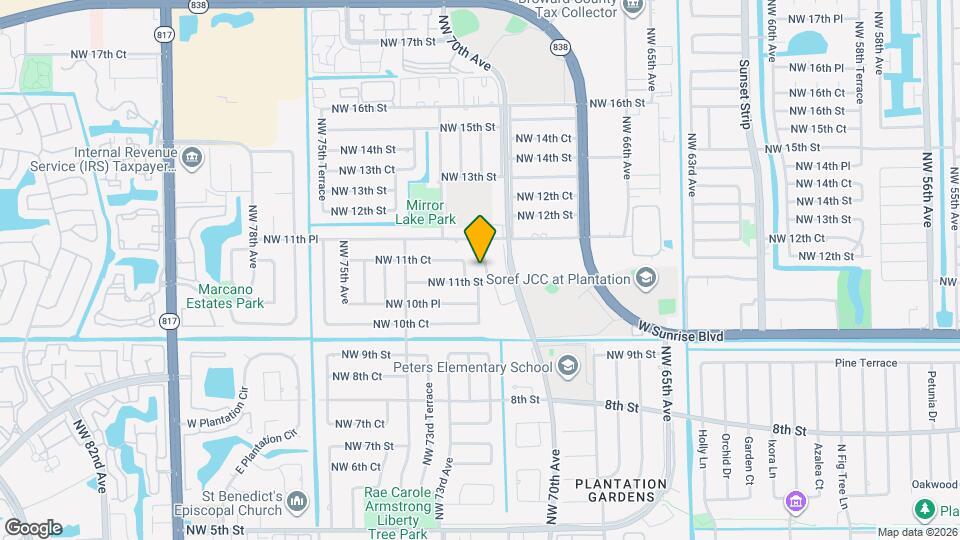1111 NW 70th Terrace Map and Location Details