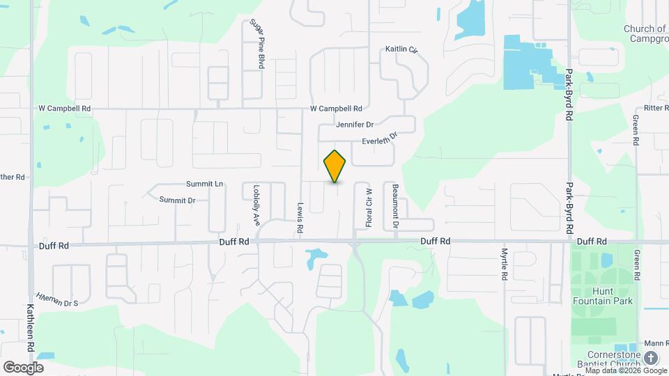 2830 Timbercrest Pl Mapa y Detalles de la Ubicación