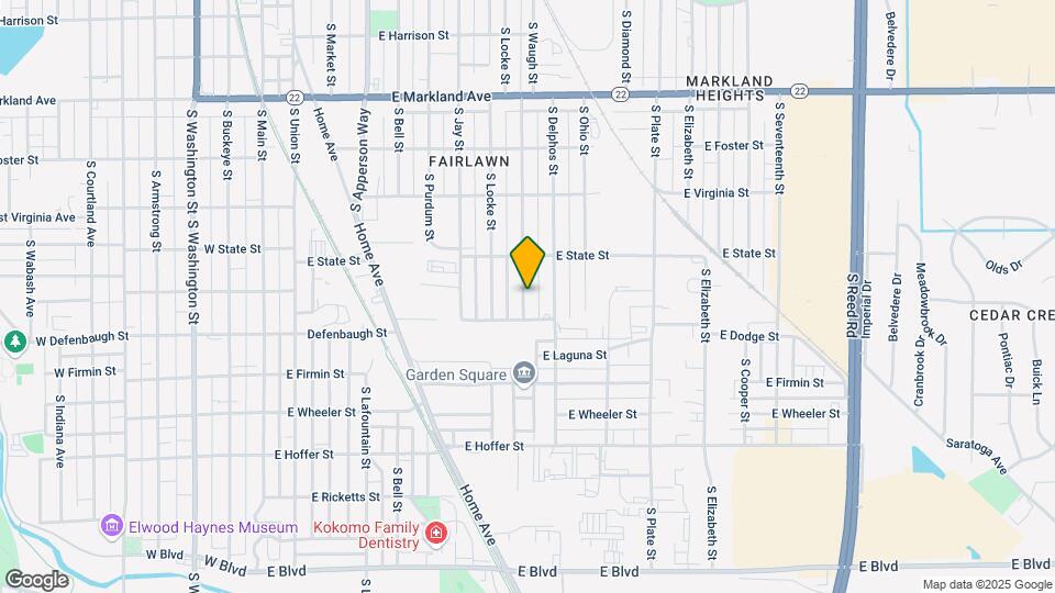 1328 S Waugh St Map and Location Details