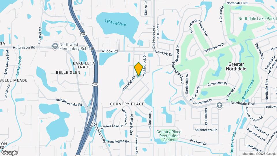 16126 Pebblebrook Dr Map and Location Details