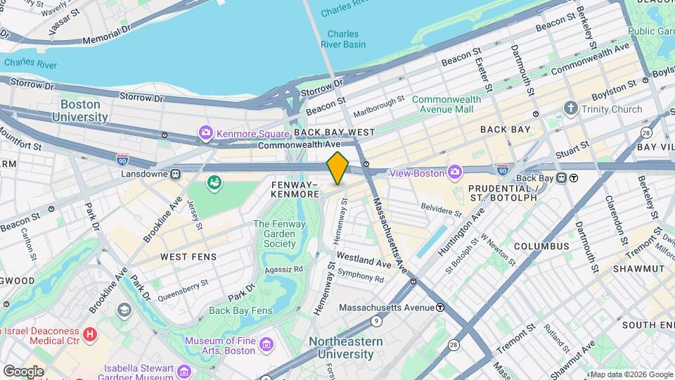 1101 Boylston St Map and Location Details