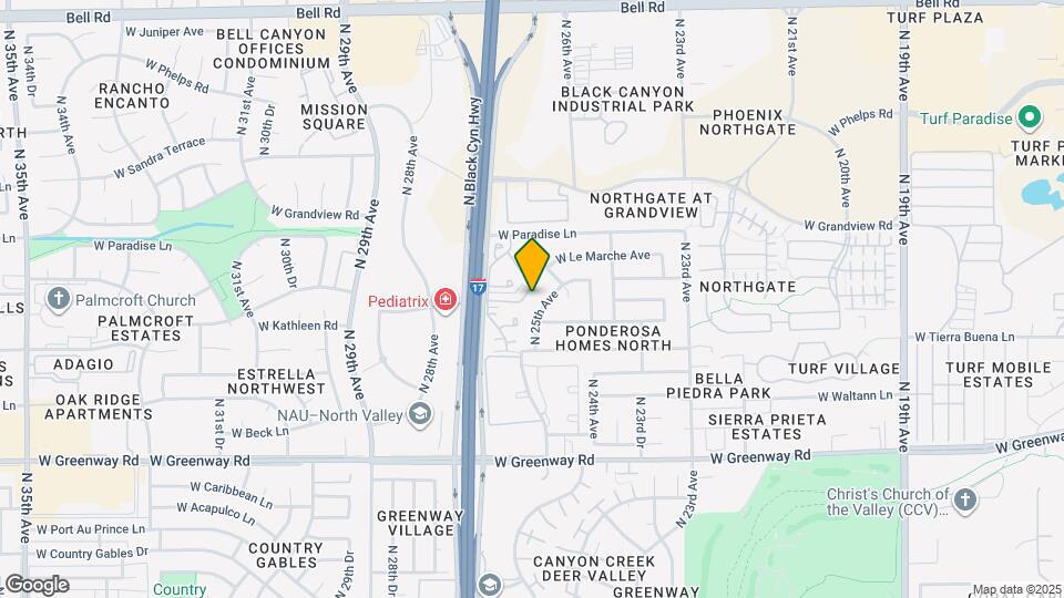 16021 N 25th Dr Map and Location Details