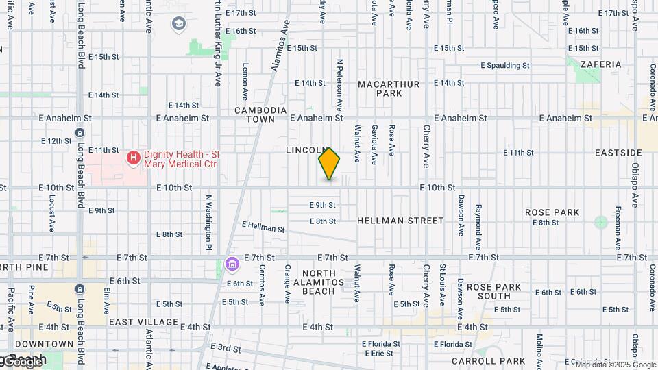 1417 E 10th St Map and Location Details