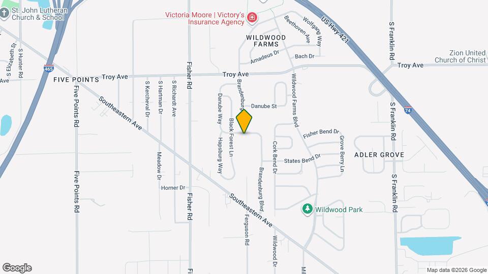 7719 Brandenburg Way Map and Location Details