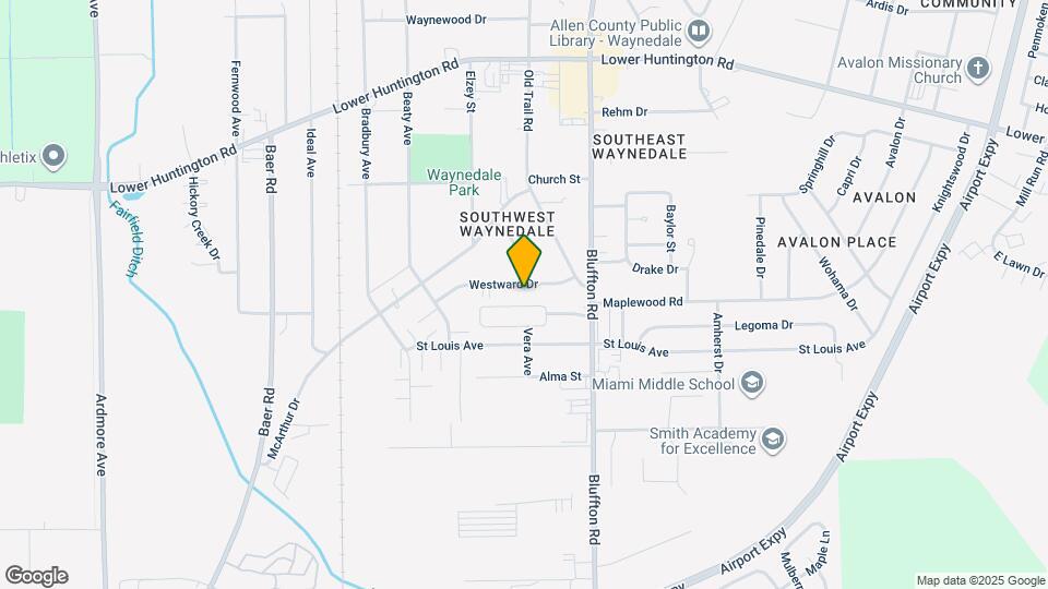 2603 Westward Dr Map and Location Details