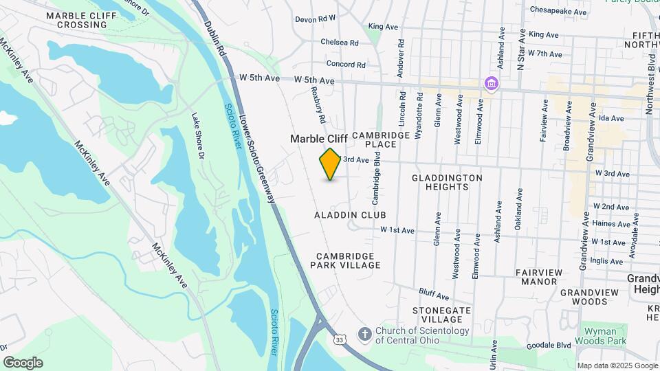 1427 Roxbury Rd Map and Location Details