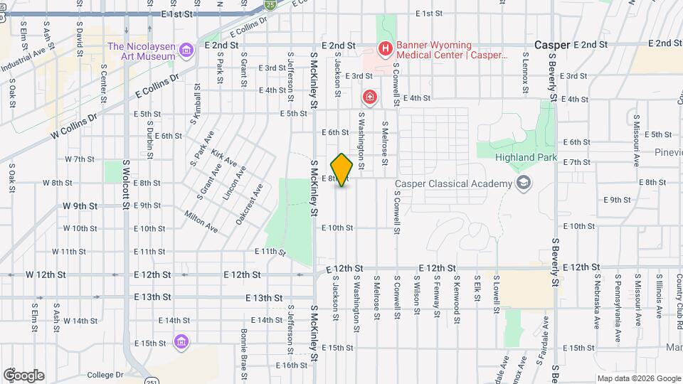 827 S Jackson St Map and Location Details