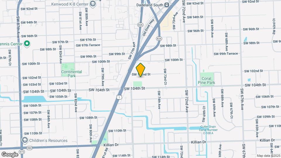 7542 SW 102nd St Map and Location Details