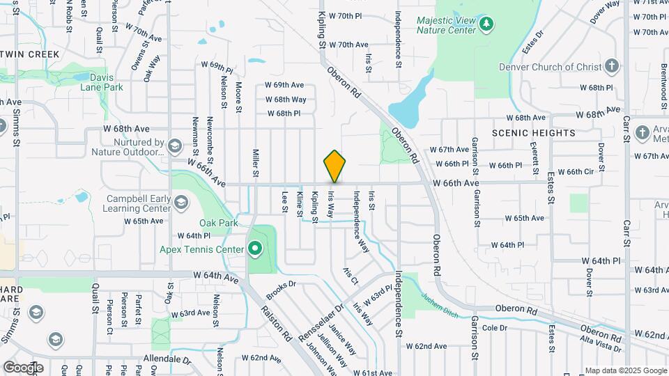 6596 Iris Way Map and Location Details