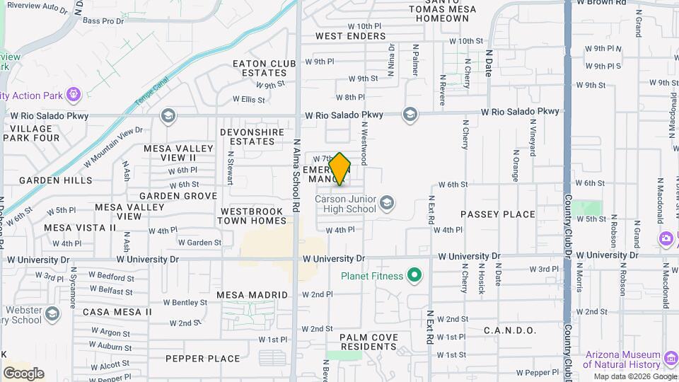 1043 W 6th St Map and Location Details