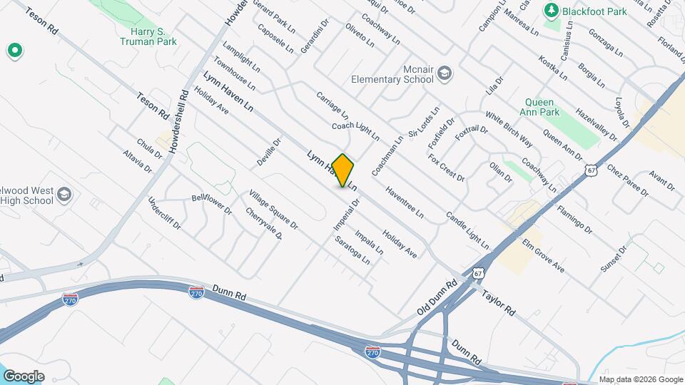 607 Holiday Ave Map and Location Details