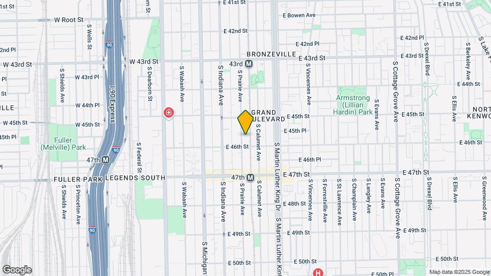 4541-4543 S Prairie Ave Mapa y Detalles de la Ubicación