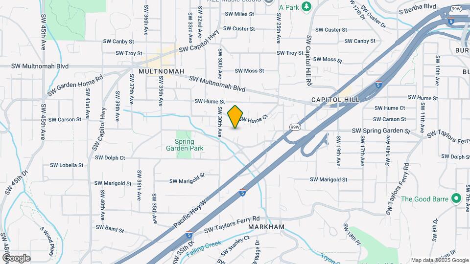 2853 SW Spring Garden St Map and Location Details