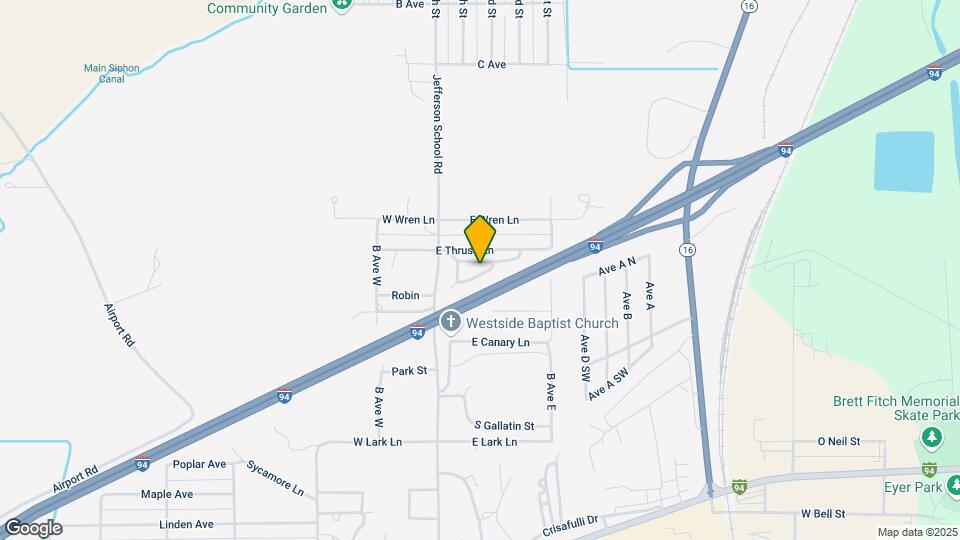 803 E Thrush Ln Map and Location Details
