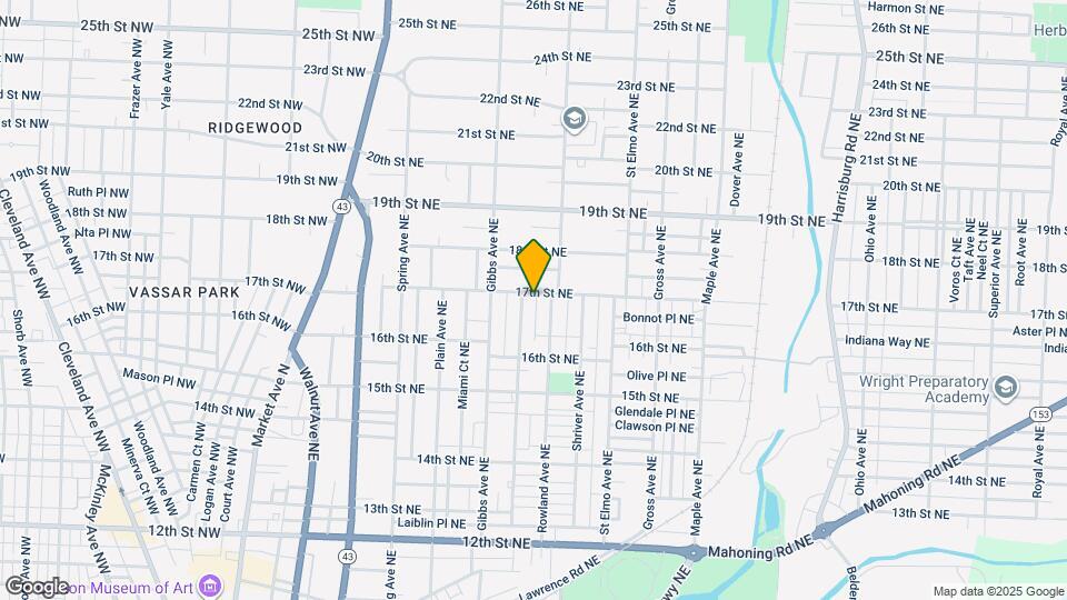 1210 17th St NE Map and Location Details