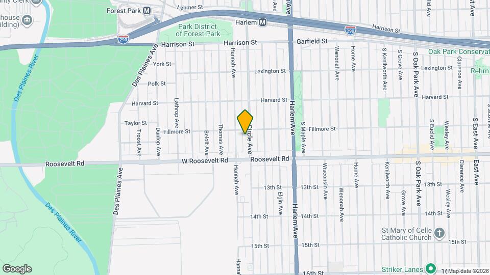 1111 Circle Ave Map and Location Details