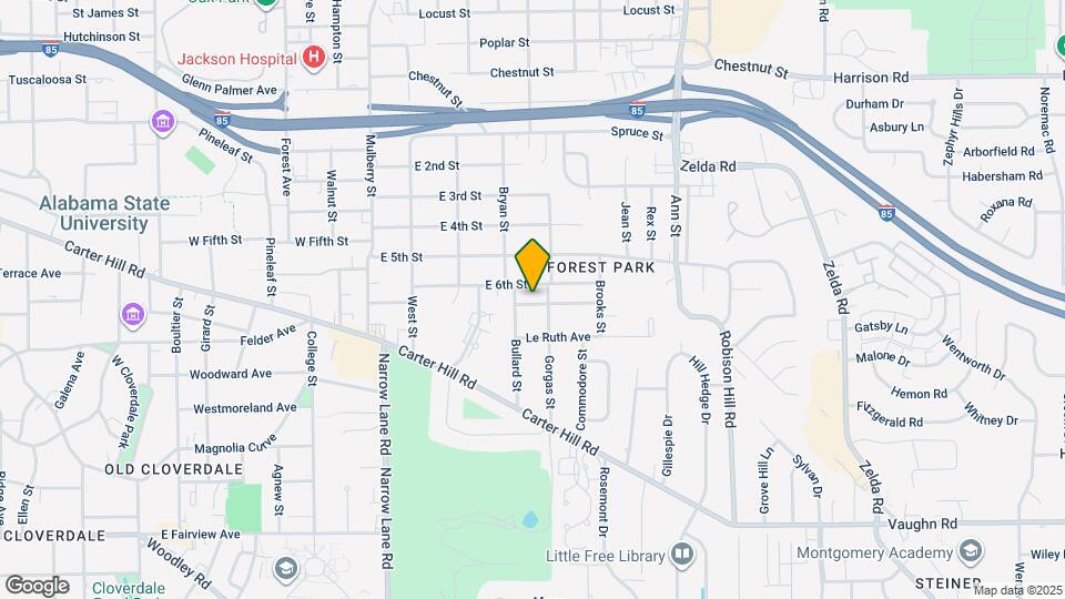 2321 Woodlawn St Map and Location Details