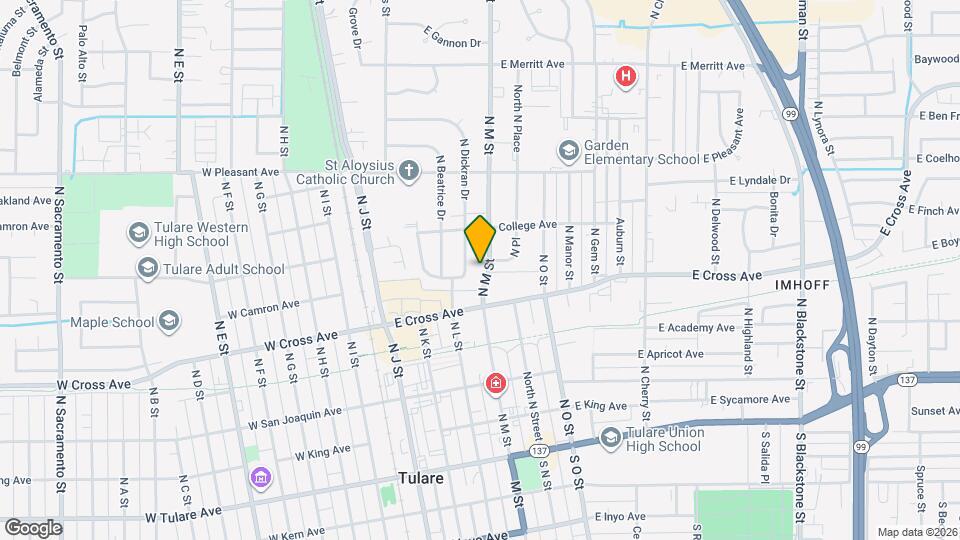 515-517 N M St Map and Location Details