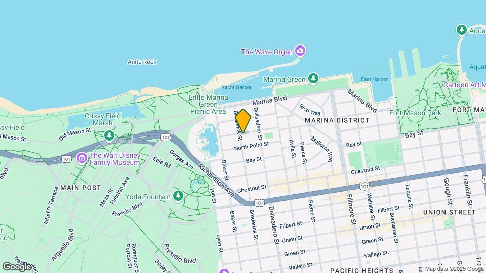 2195 Beach St Map and Location Details