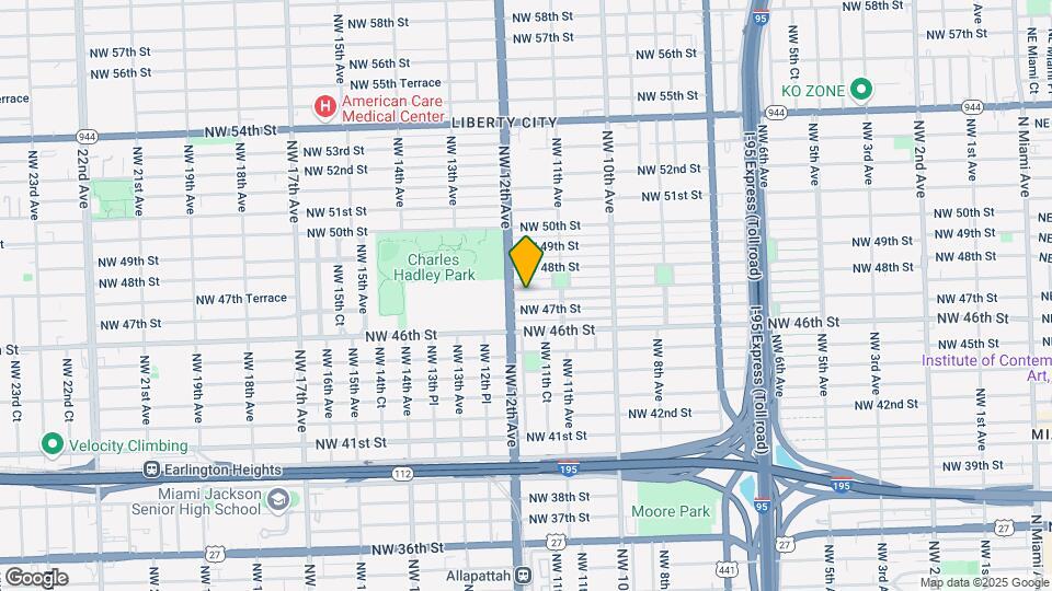 1166 NW 47th Terrace Mapa y Detalles de la Ubicación
