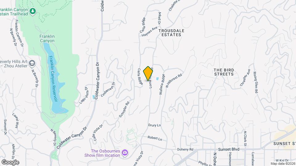 1121 Loma Vista Dr Map and Location Details