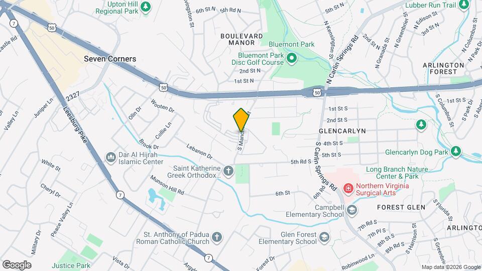 2500 S Manchester St Map and Location Details