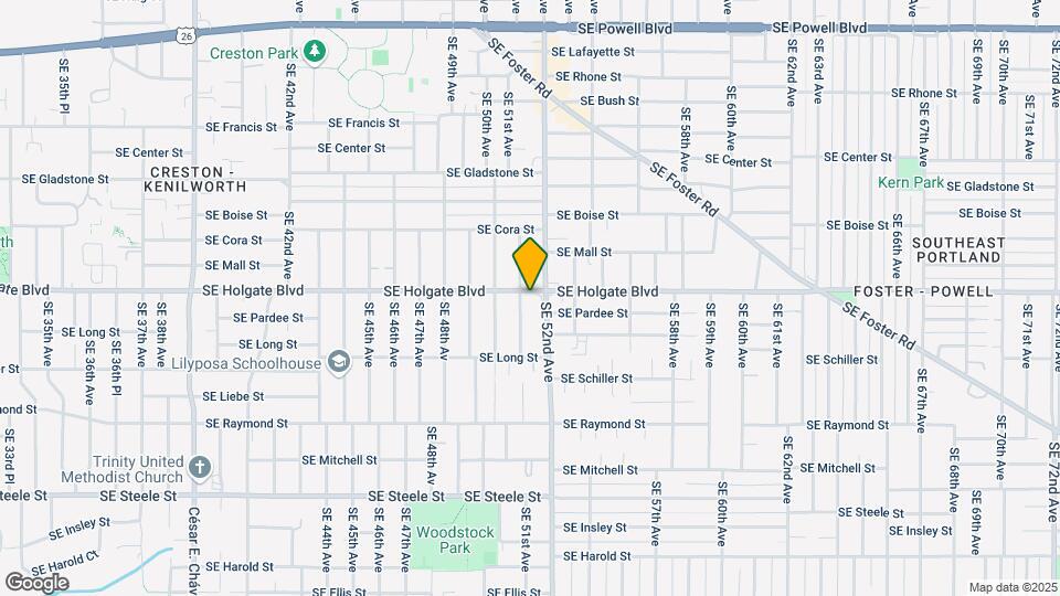 5114 SE Holgate Blvd Map and Location Details