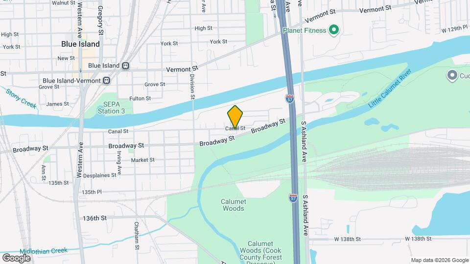1825 Canal St Map and Location Details