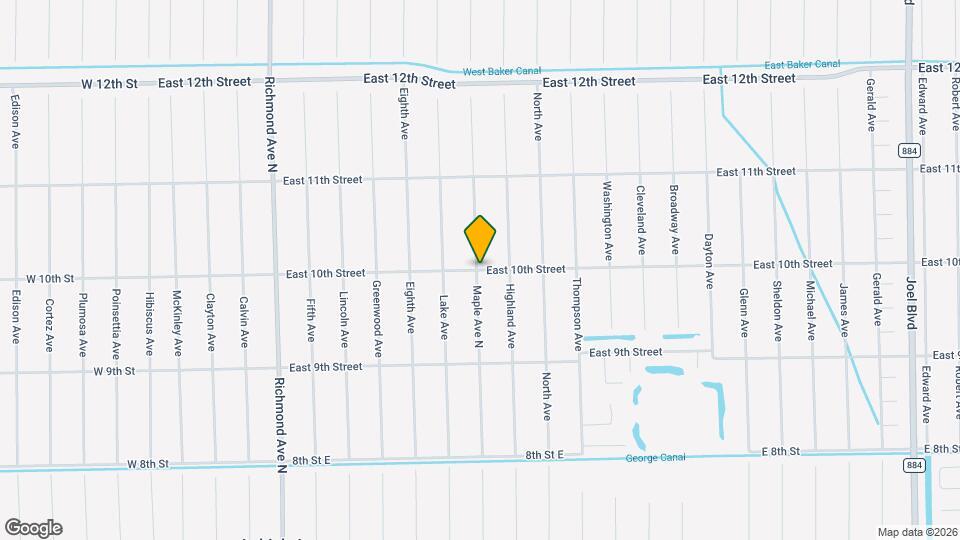 1004 East 10th Street Map and Location Details