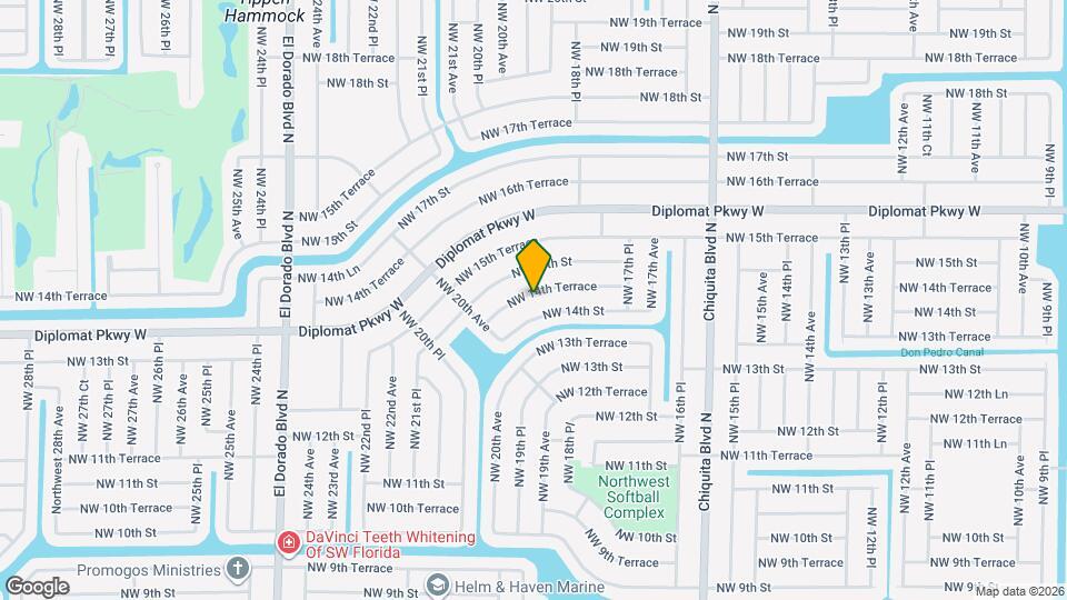 1840 NW 14th Terrace Map and Location Details