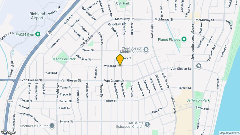 1617 Mahan Ave Map and Location Details