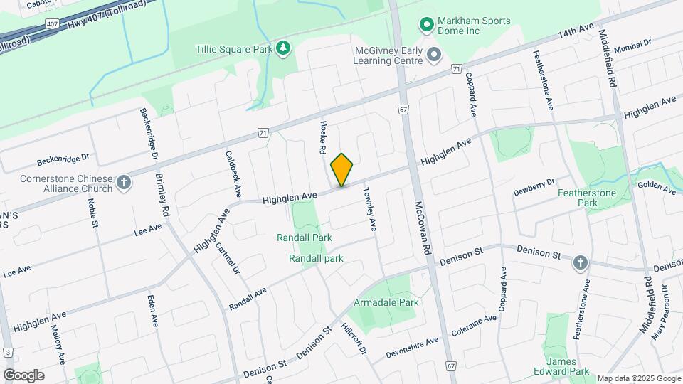 241 Highglen Ave Map and Location Details