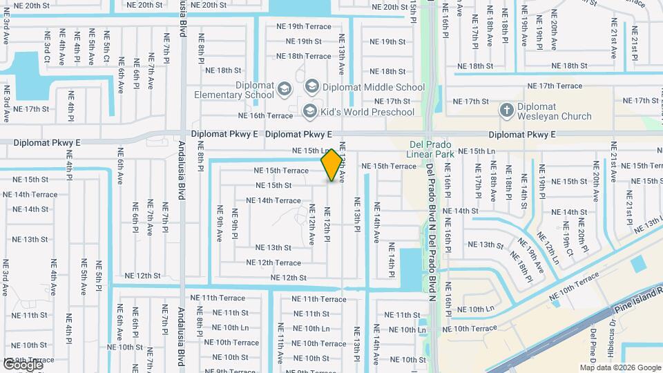 1423 NE 12th Pl Map and Location Details