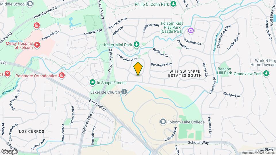 117 Thorndike Way Map and Location Details