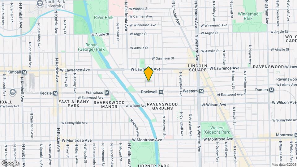 4709 N Washtenaw Ave Map and Location Details