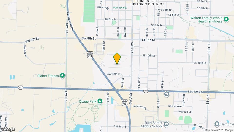 400 SW E St Map and Location Details