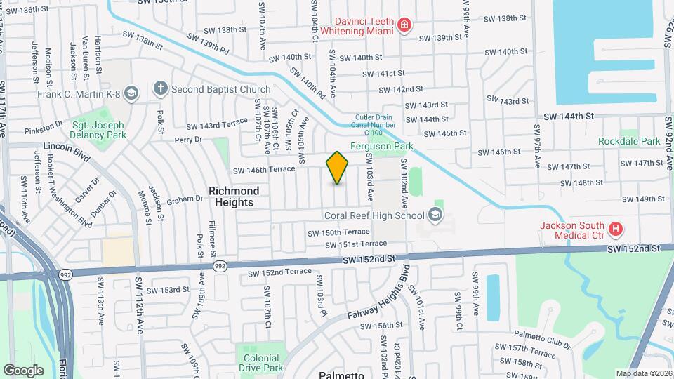 14721 SW 104th Ave Map and Location Details